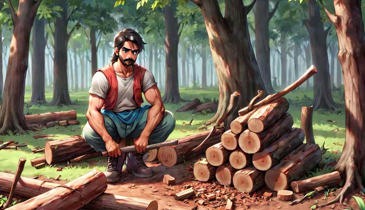 लकड़हारे की ईमानदारी Honesty of the Woodcutter