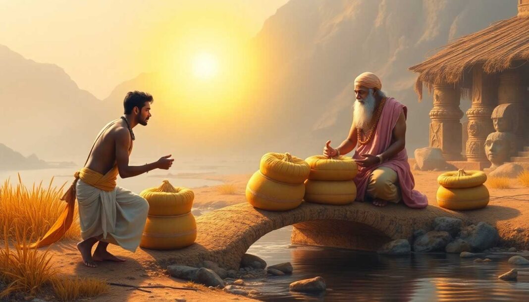 ब्राह्मण और जौ की कहानी – जीवन का सच्चा अर्थ और दान का महत्व