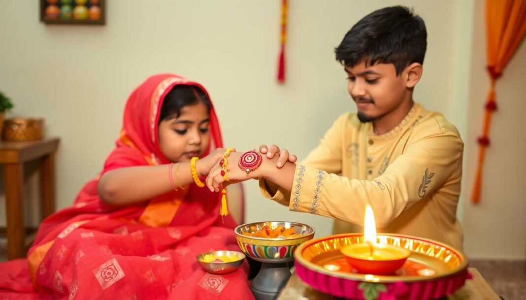 रक्षाबंधन पर्व पर राखी बांधने की विधि और महत्व (Rakshabandhan Pooja Vidhi Aur Mahatva)