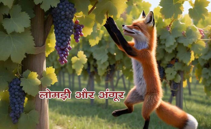 चतुर लोमड़ी और अंगूर The Clever Fox and the Grapes
