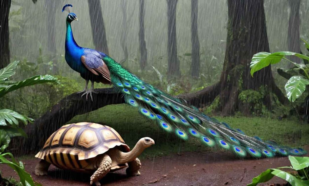 आपकी खासियत — मोर और कछुए की प्रेरणादायक कहानी