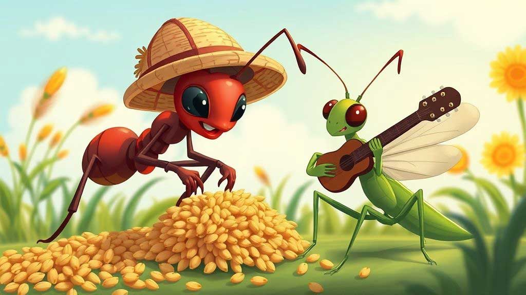 समय का सदुपयोग – चींटी और टिड्डा की प्रेरणादायक कहानी