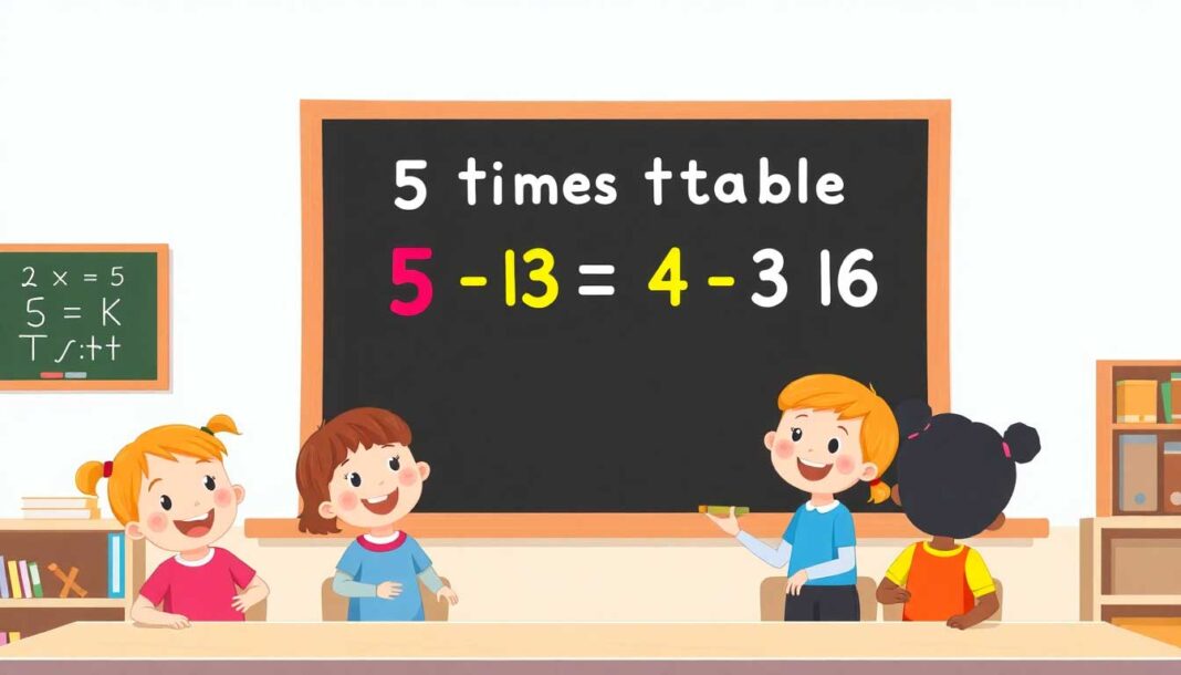 5 का टेबल | 5 का पहाड़ा हिंदी और इंग्लिश में (5 Ka Table in Hindi & English)