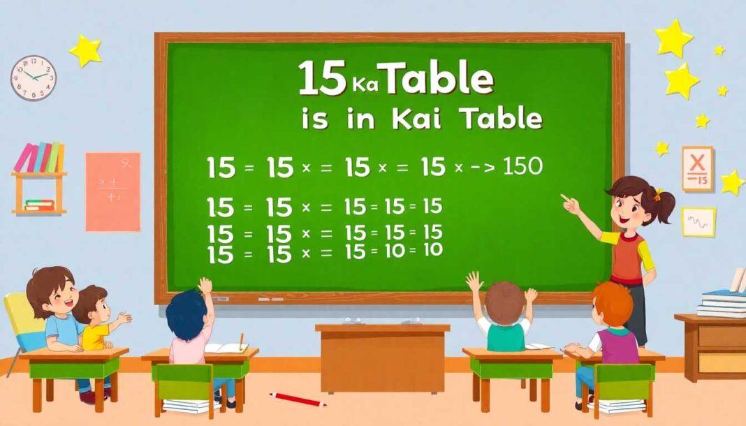 15 का टेबल | 15 का पहाड़ा हिंदी और इंग्लिश में (15 Ka Table in Hindi & English)